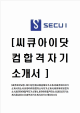 [씨큐아이닷컴-2013년신입사원공채자기소개서] 씨큐아이자기소개서,씨큐아이합격자기소개서,SECUI자기소개서